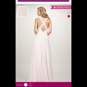 Dresses - Tulle v-neck gown with cross back Dresses - Tulle v-neck gown with cross back